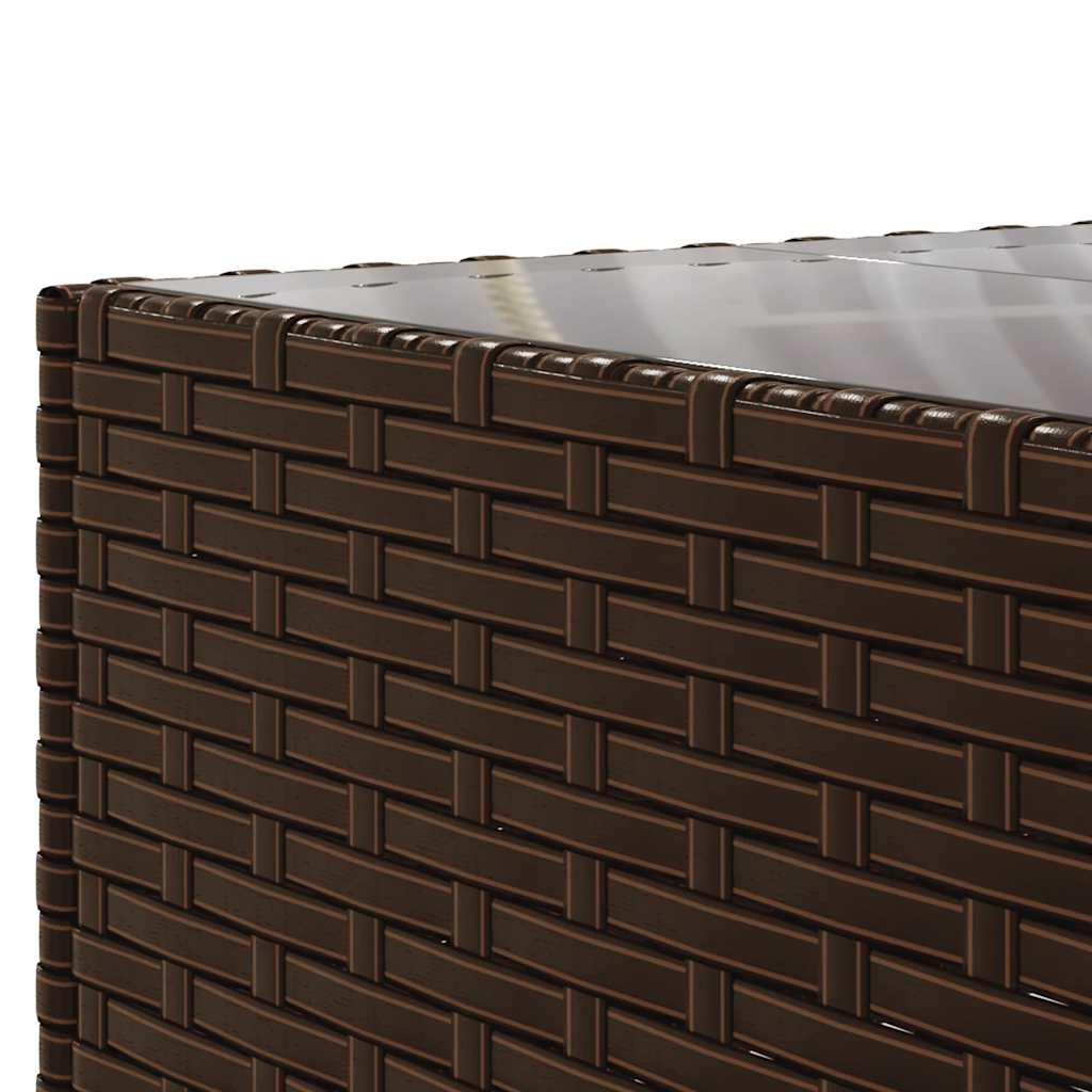 6-delige Loungeset met kussens poly rattan bruin is nu te koop bij PeponiXL, paradijselijk wonen!