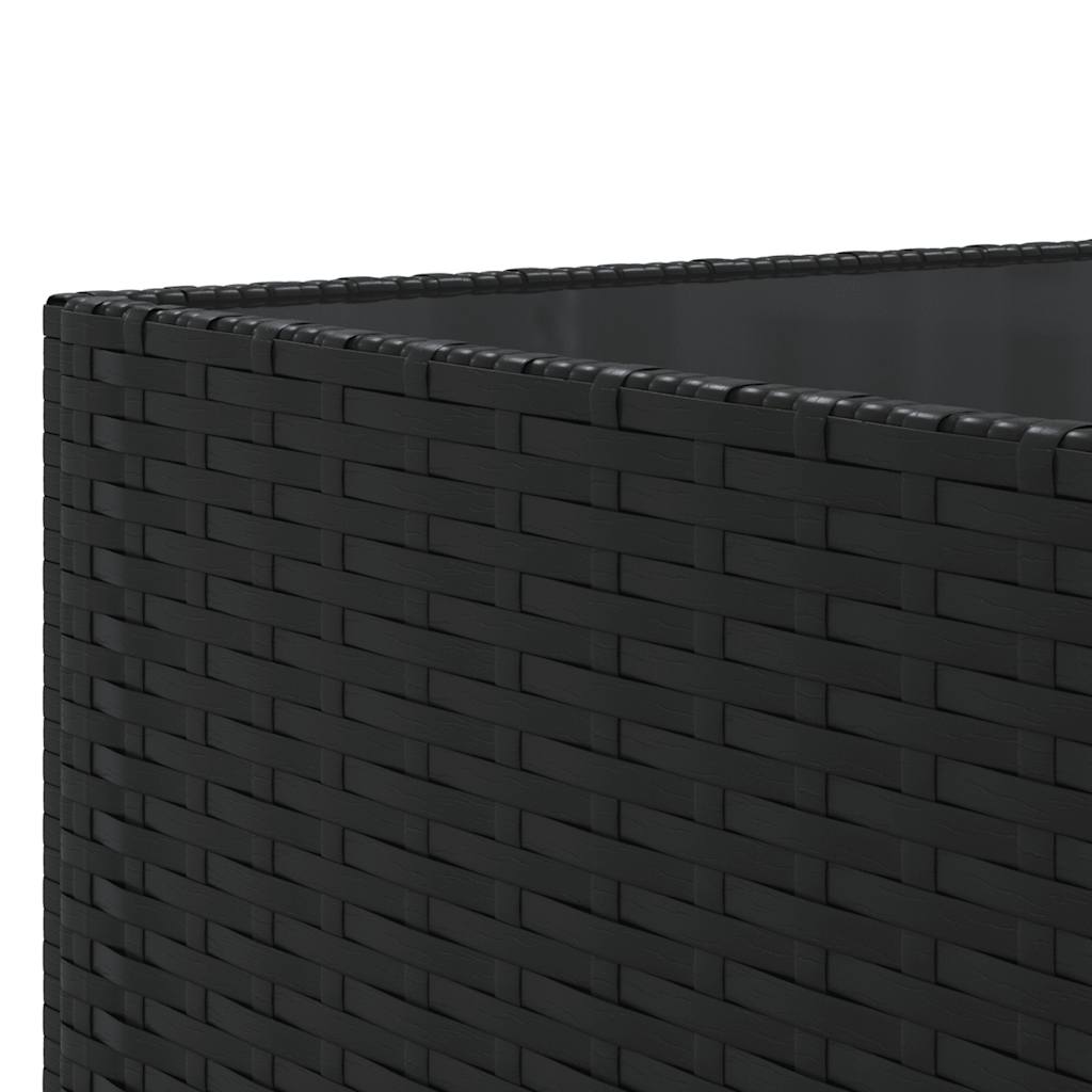 7-delige Loungeset met kussens poly rattan zwart is nu te koop bij PeponiXL, paradijselijk wonen!