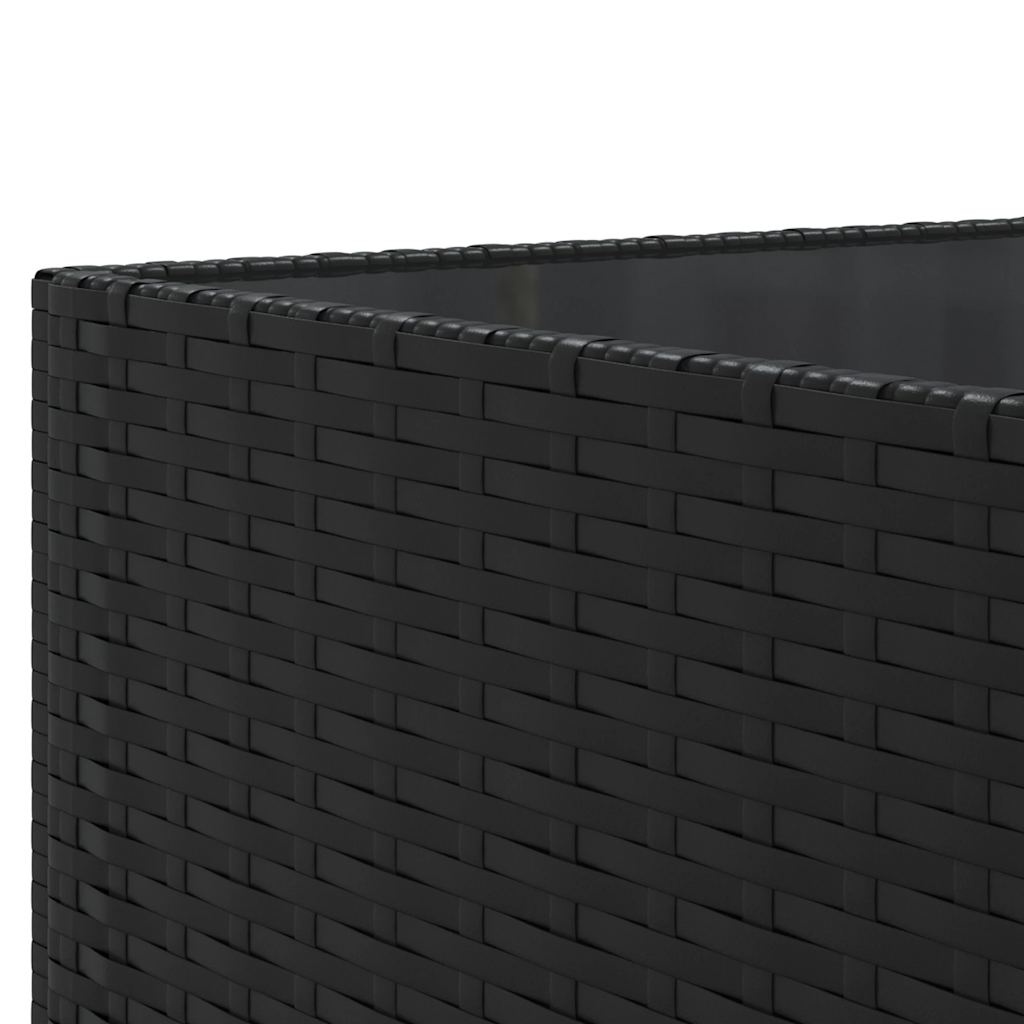 7-delige Loungeset met kussens poly rattan zwart is nu te koop bij PeponiXL, paradijselijk wonen!