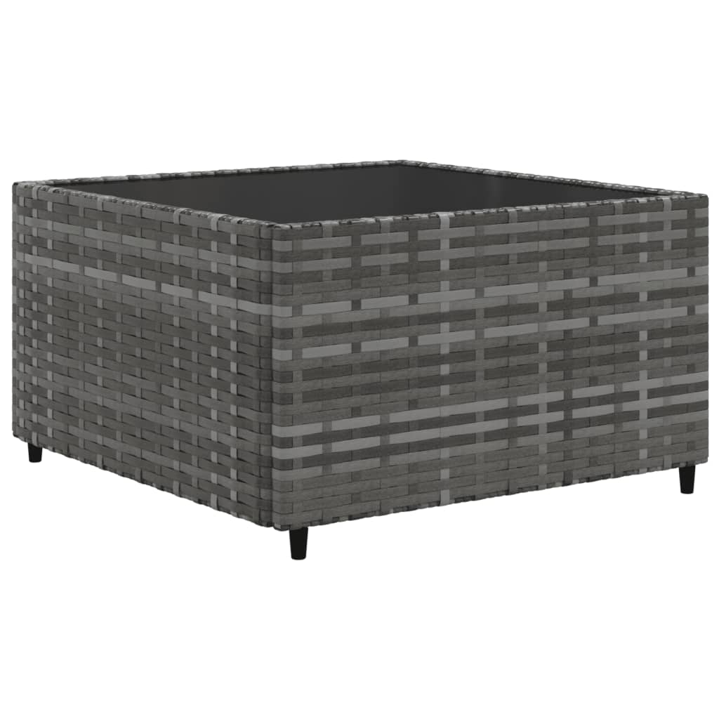 7-delige Loungeset met kussens poly rattan grijs is nu te koop bij PeponiXL, paradijselijk wonen!