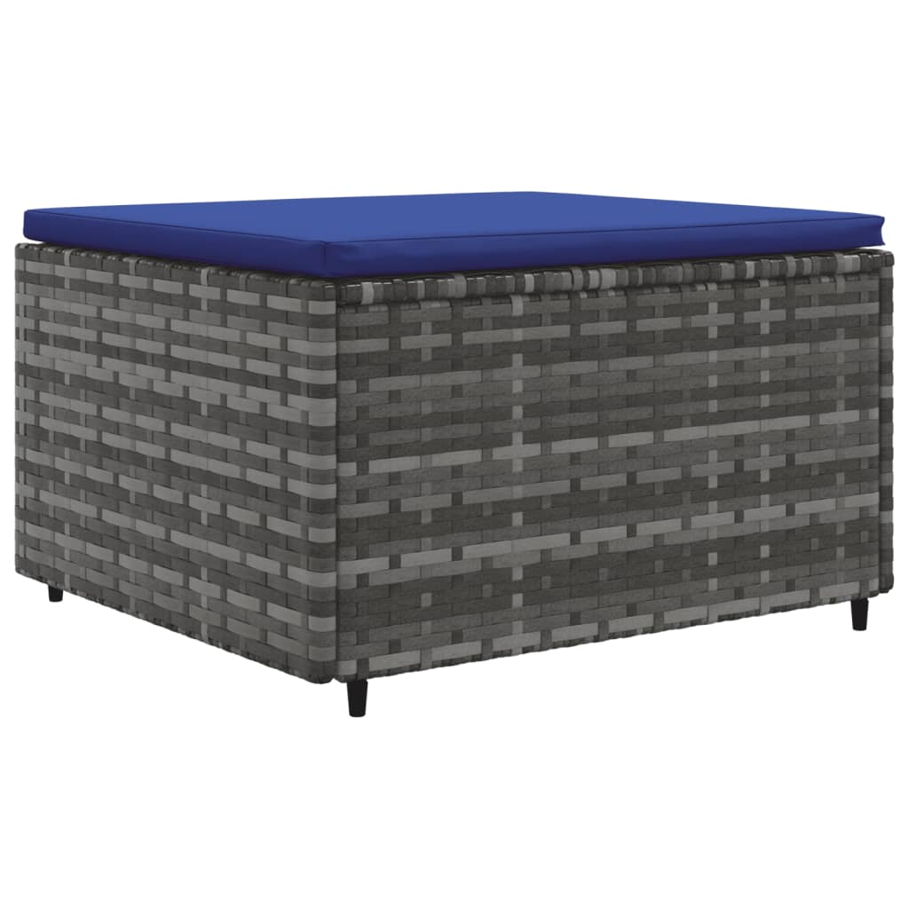 6-delige Loungeset met kussens poly rattan grijs is nu te koop bij PeponiXL, paradijselijk wonen!