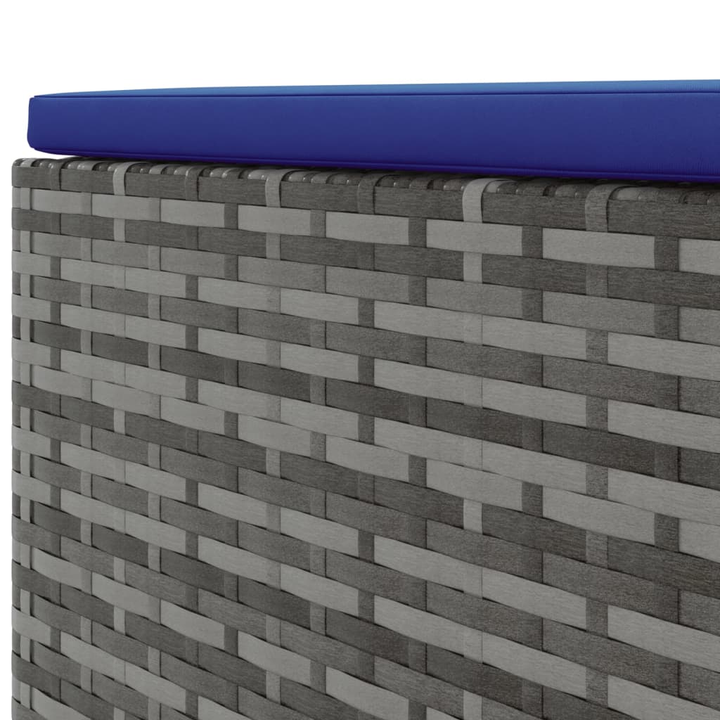 6-delige Loungeset met kussens poly rattan grijs is nu te koop bij PeponiXL, paradijselijk wonen!