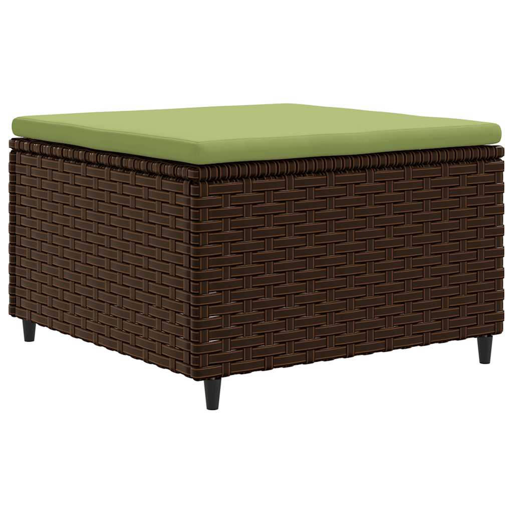 7-delige Loungeset met kussens poly rattan bruin is nu te koop bij PeponiXL, paradijselijk wonen!