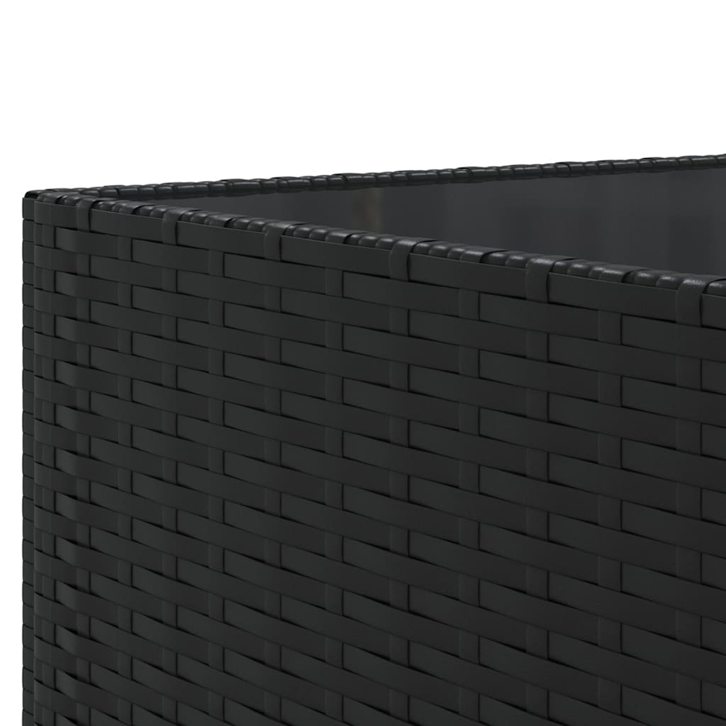 8-delige Loungeset met kussens poly rattan zwart is nu te koop bij PeponiXL, paradijselijk wonen!