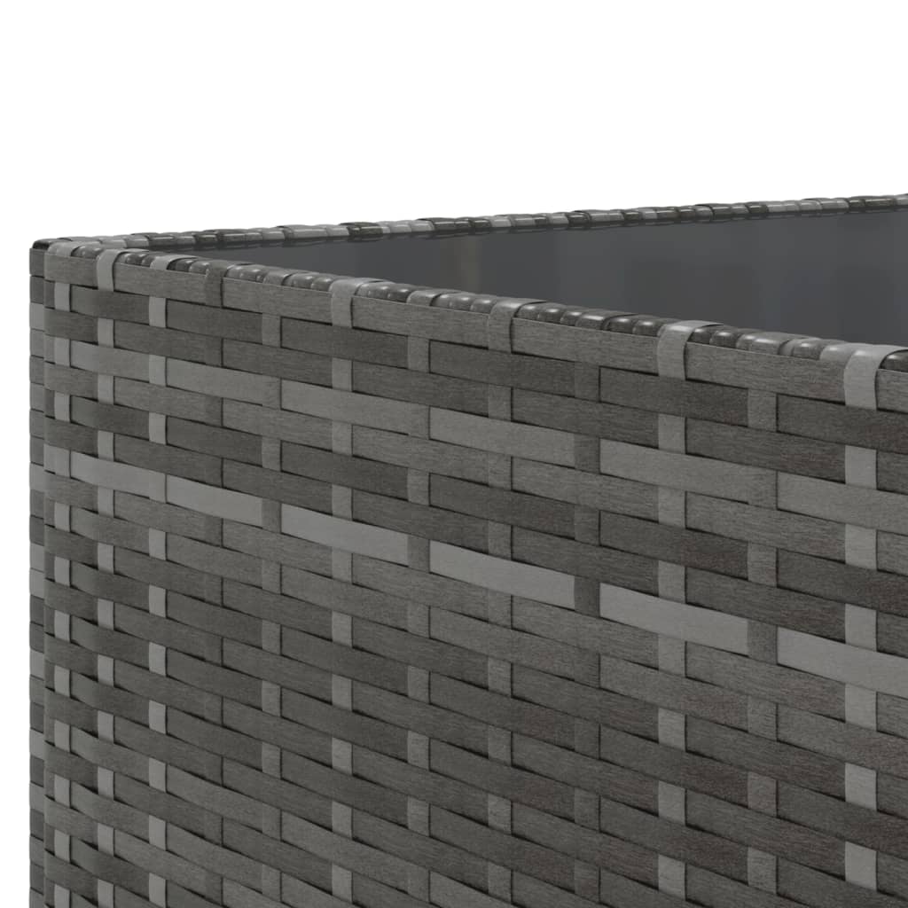 8-delige Loungeset met kussens poly rattan grijs is nu te koop bij PeponiXL, paradijselijk wonen!