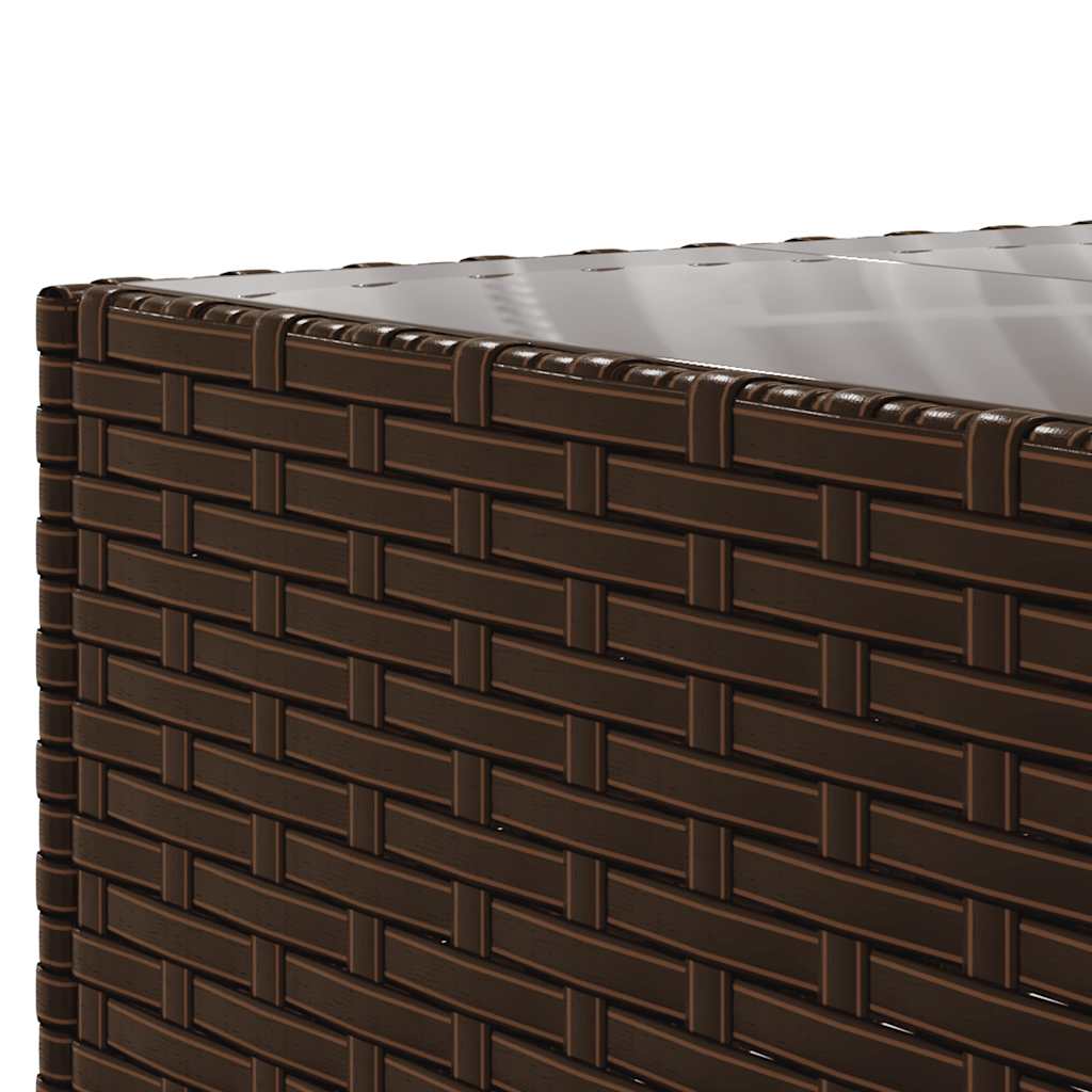 8-delige Loungeset met kussens poly rattan bruin is nu te koop bij PeponiXL, paradijselijk wonen!