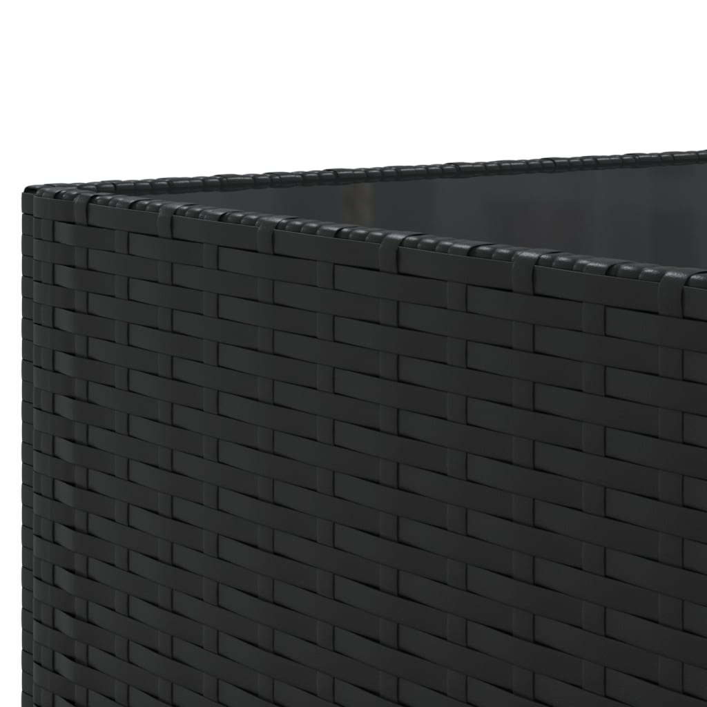 10-delige Loungeset met kussens poly rattan zwart is nu te koop bij PeponiXL, paradijselijk wonen!