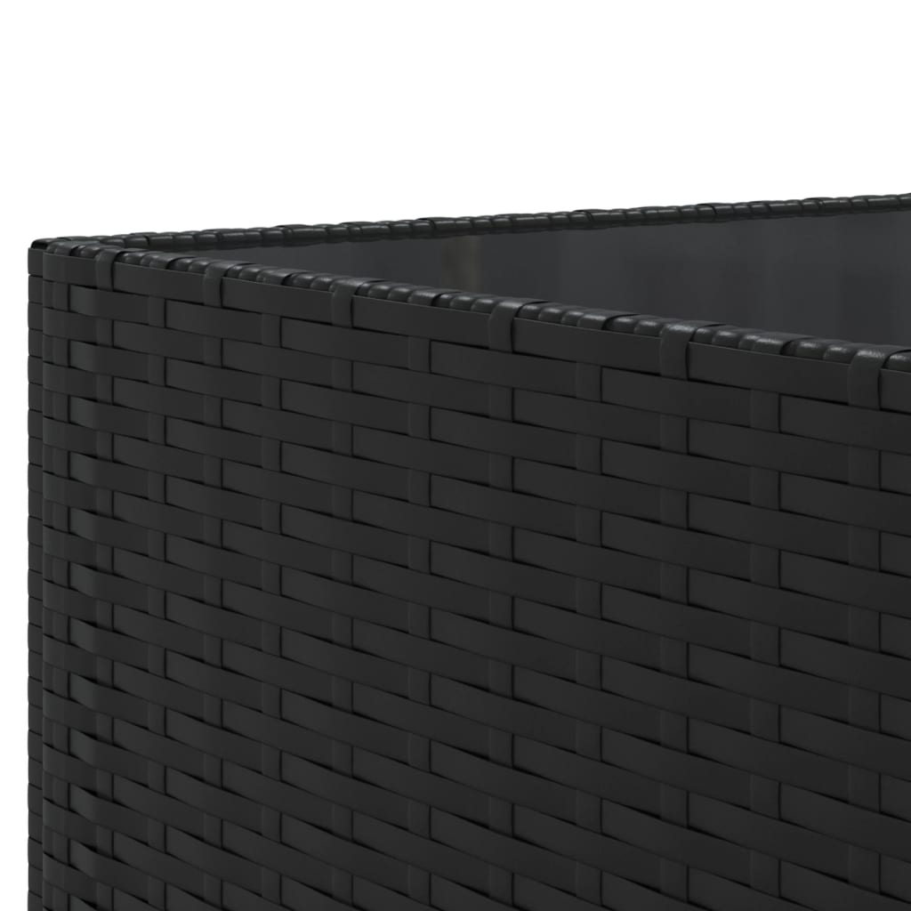 11-delige Loungeset met kussens poly rattan zwart is nu te koop bij PeponiXL, paradijselijk wonen!