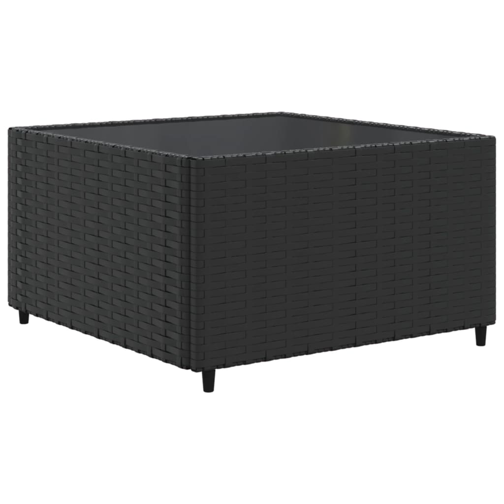 10-delige Loungeset met kussens poly rattan zwart is nu te koop bij PeponiXL, paradijselijk wonen!