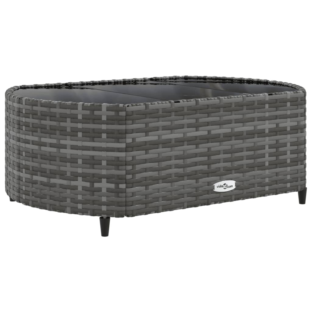 7-delige Loungeset met kussens poly rattan grijs is nu te koop bij PeponiXL, paradijselijk wonen!