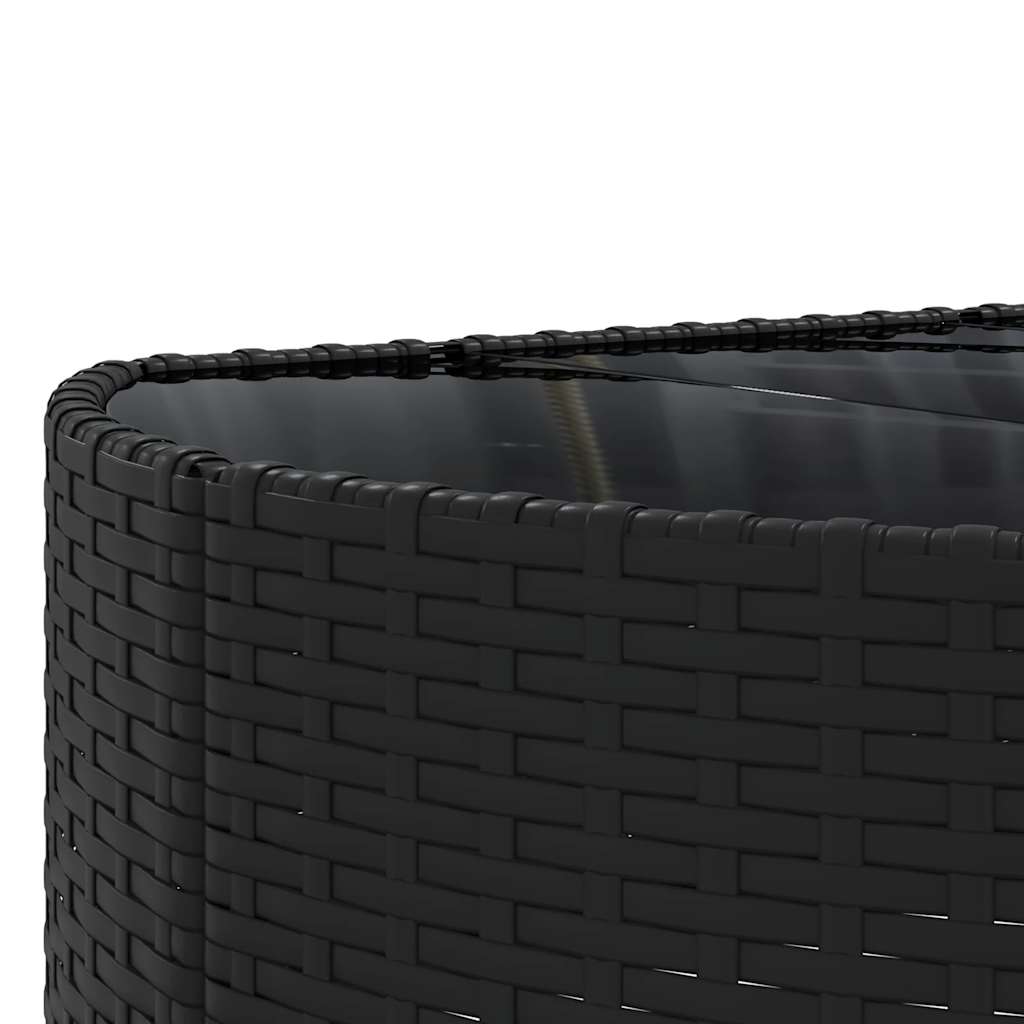 8-delige Loungeset met kussens poly rattan zwart is nu te koop bij PeponiXL, paradijselijk wonen!