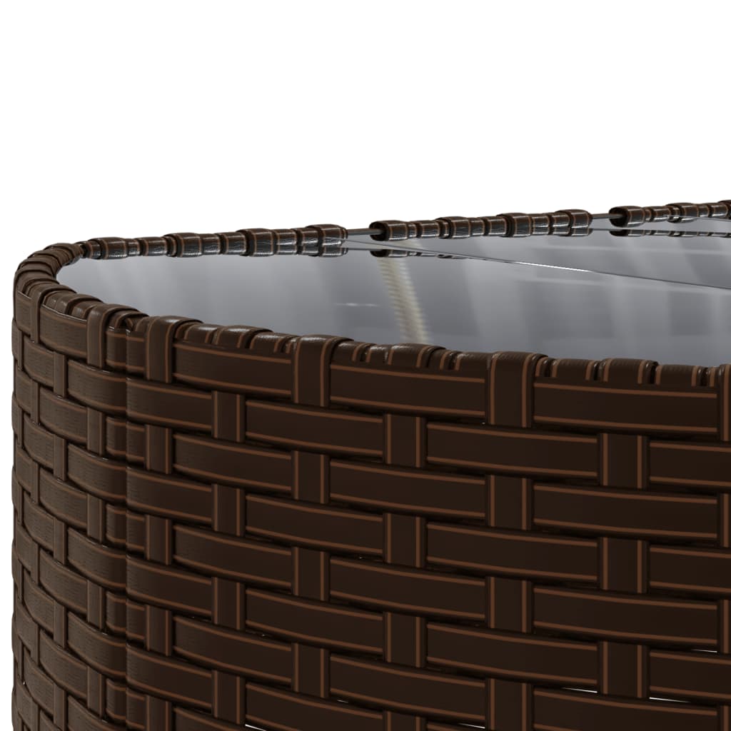 8-delige Loungeset met kussens poly rattan bruin is nu te koop bij PeponiXL, paradijselijk wonen!