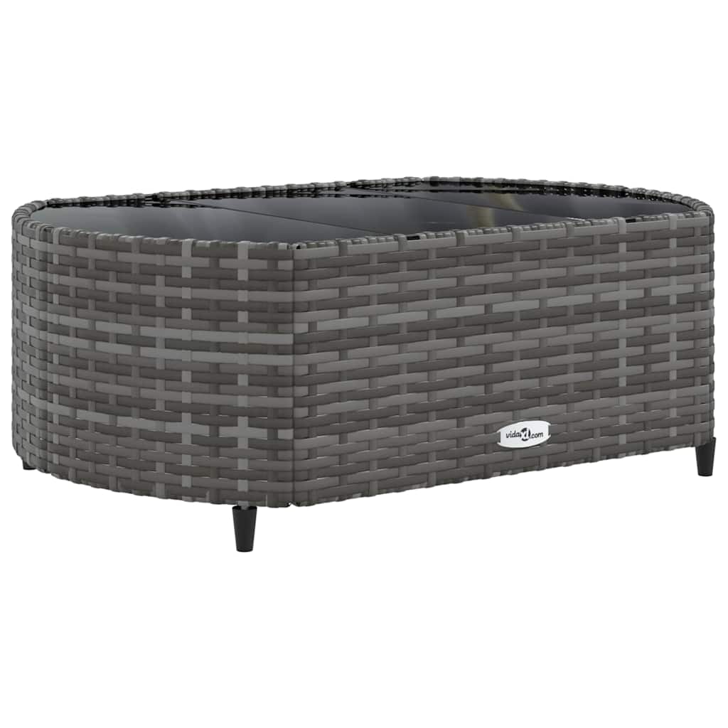 8-delige Loungeset met kussens poly rattan grijs is nu te koop bij PeponiXL, paradijselijk wonen!