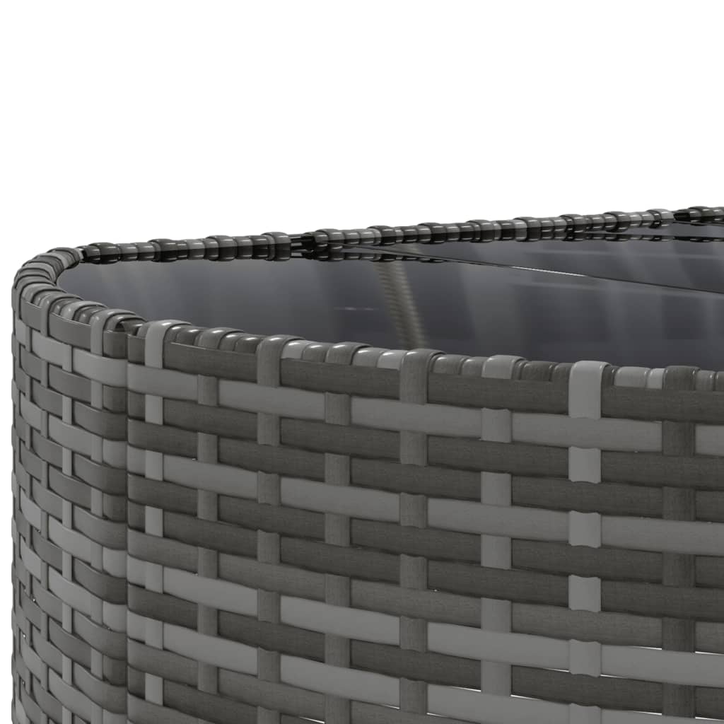 6-delige Loungeset met kussens poly rattan grijs is nu te koop bij PeponiXL, paradijselijk wonen!
