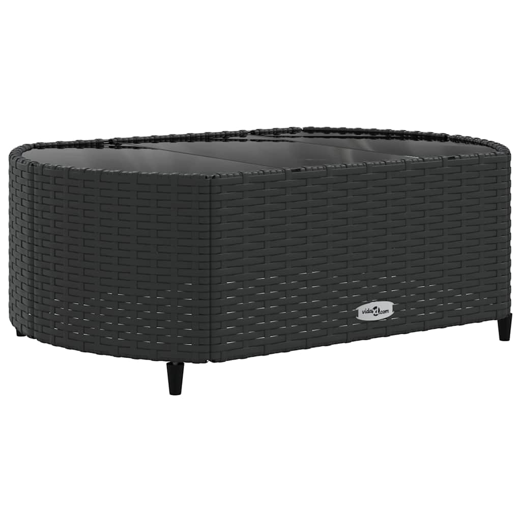 6-delige Loungeset met kussens poly rattan zwart is nu te koop bij PeponiXL, paradijselijk wonen!