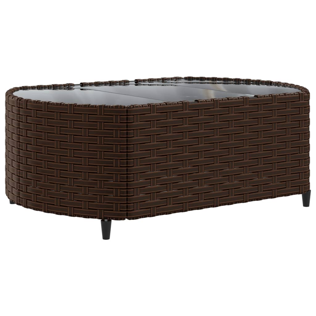 6-delige Loungeset met kussens poly rattan bruin is nu te koop bij PeponiXL, paradijselijk wonen!