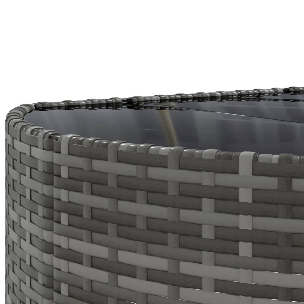 6-delige Loungeset met kussens poly rattan grijs is nu te koop bij PeponiXL, paradijselijk wonen!