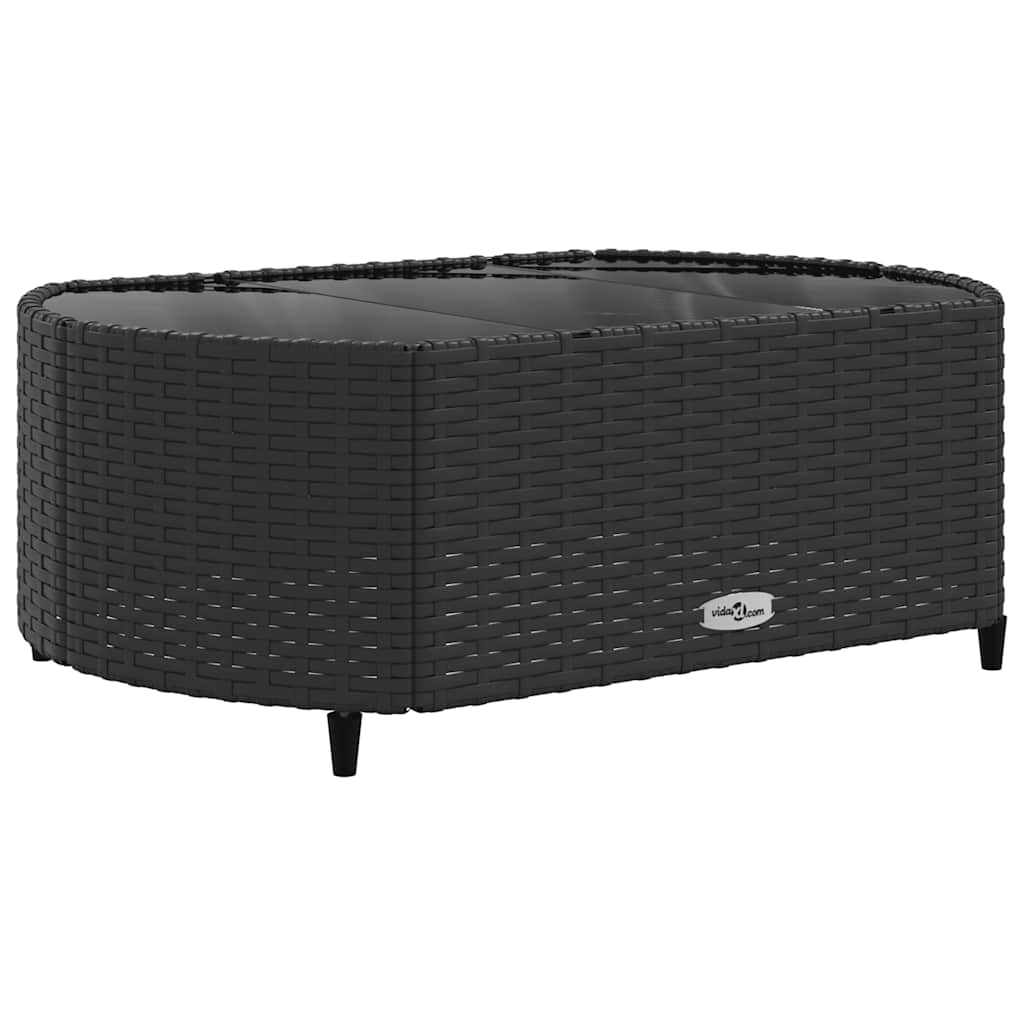 10-delige Loungeset met kussens poly rattan zwart is nu te koop bij PeponiXL, paradijselijk wonen!