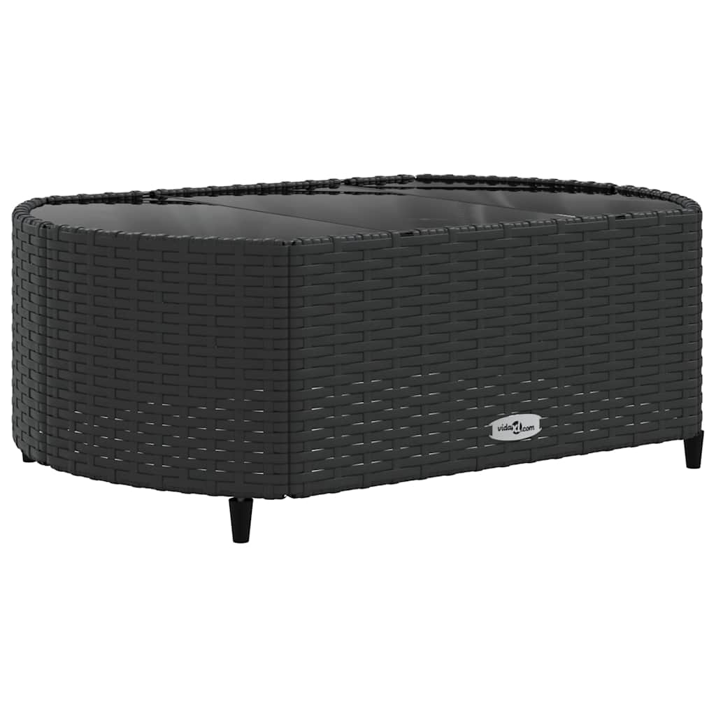 10-delige Loungeset met kussens poly rattan zwart is nu te koop bij PeponiXL, paradijselijk wonen!