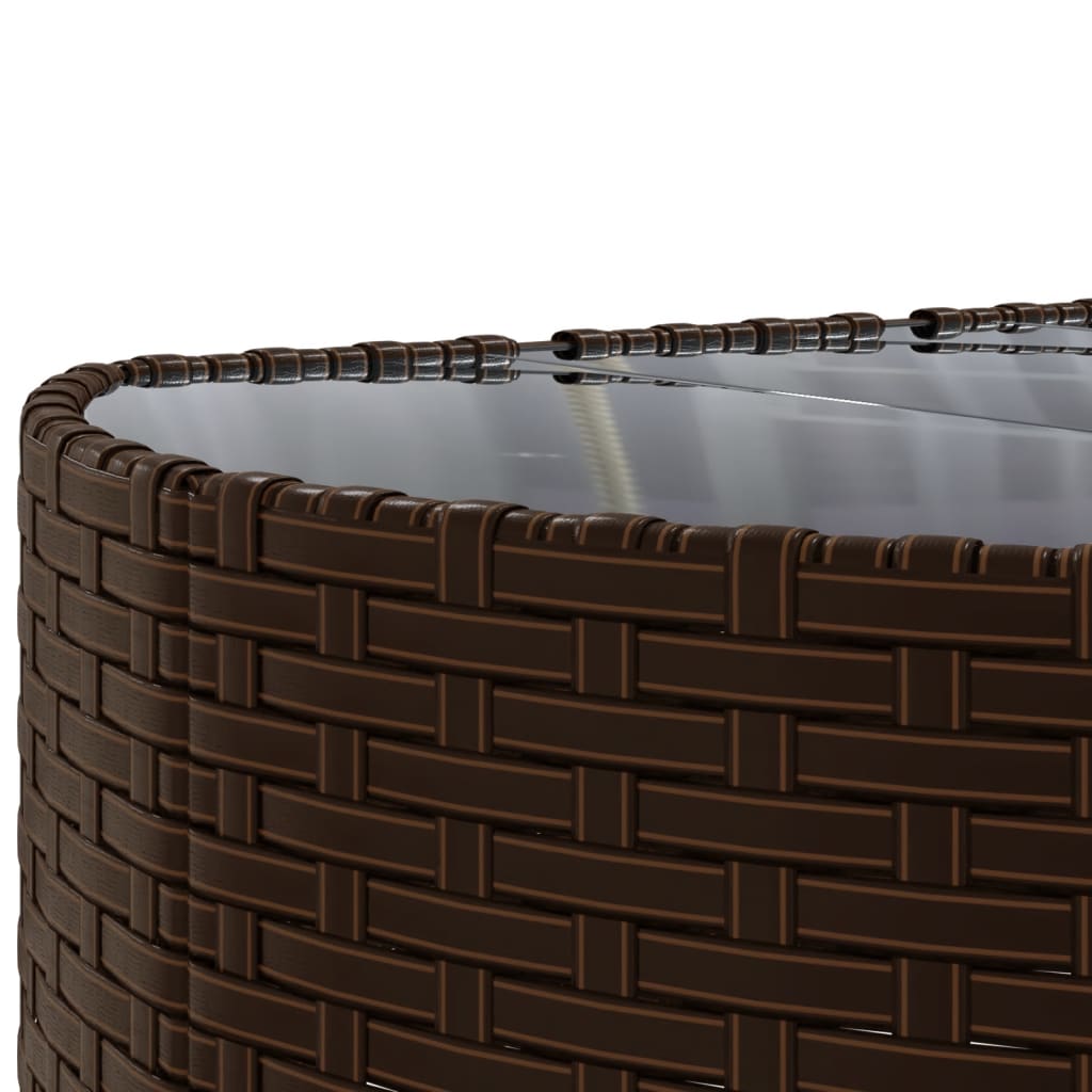 10-delige Loungeset met kussens poly rattan bruin is nu te koop bij PeponiXL, paradijselijk wonen!