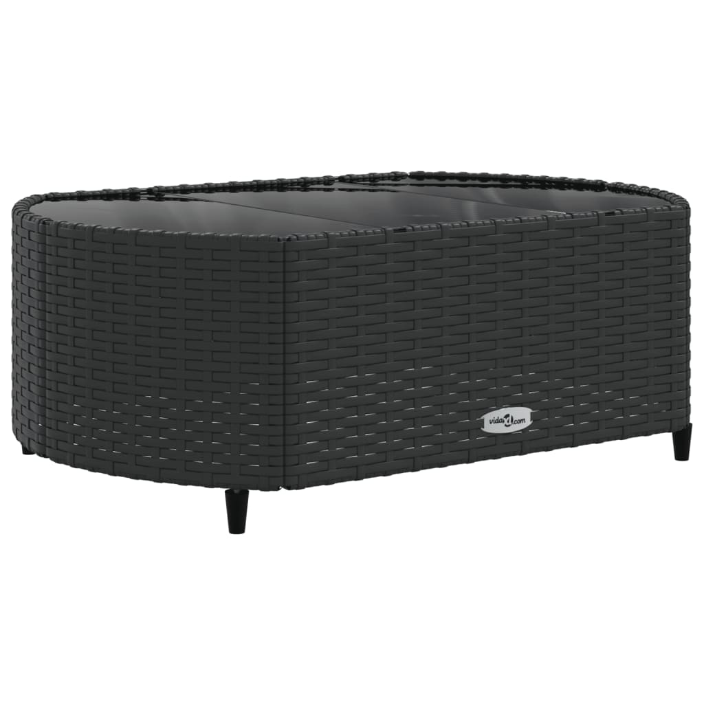 6-delige Loungeset met kussens poly rattan zwart is nu te koop bij PeponiXL, paradijselijk wonen!