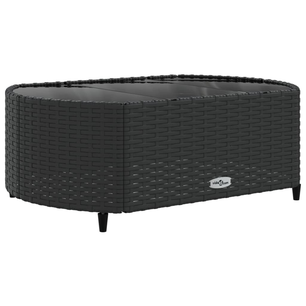 6-delige Loungeset met kussens poly rattan zwart is nu te koop bij PeponiXL, paradijselijk wonen!