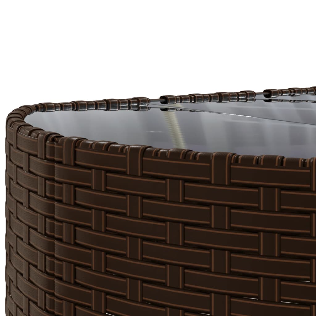 9-delige Loungeset met kussens poly rattan bruin is nu te koop bij PeponiXL, paradijselijk wonen!