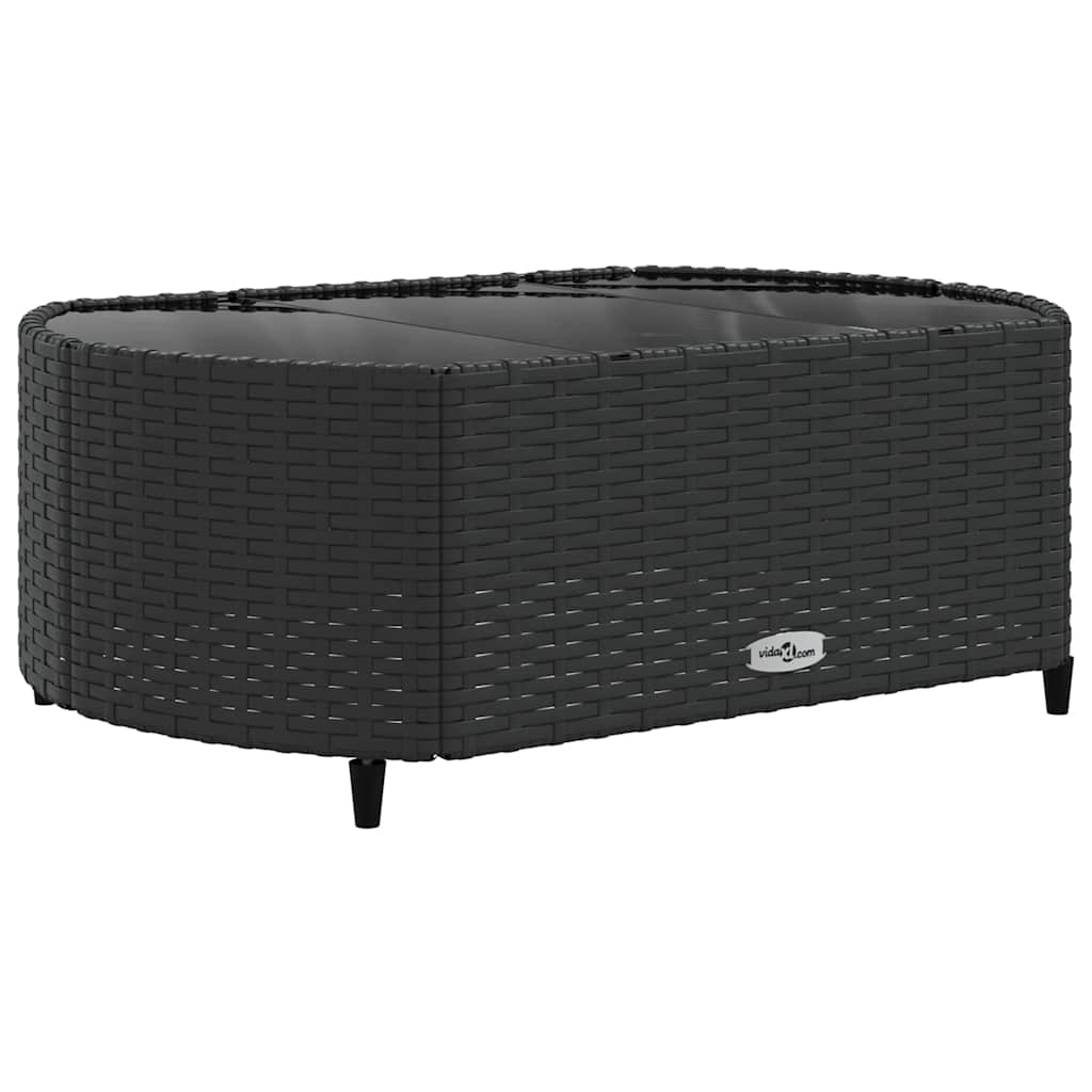 7-delige Loungeset met kussens poly rattan zwart is nu te koop bij PeponiXL, paradijselijk wonen!