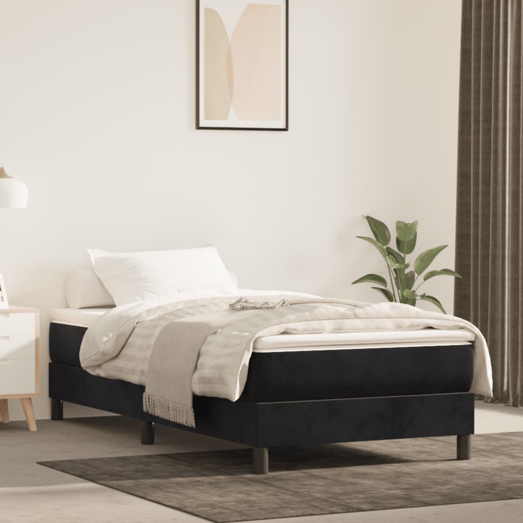 Pocketveringmatras voor kinderen medium 80x160 cm fluweel zwart is nu te koop bij PeponiXL, paradijselijk wonen!
