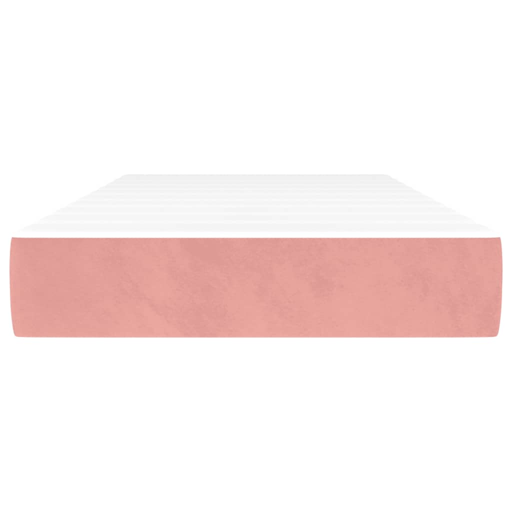 Pocketveringmatras voor kinderen medium 80x160 cm fluweel roze is nu te koop bij PeponiXL, paradijselijk wonen!