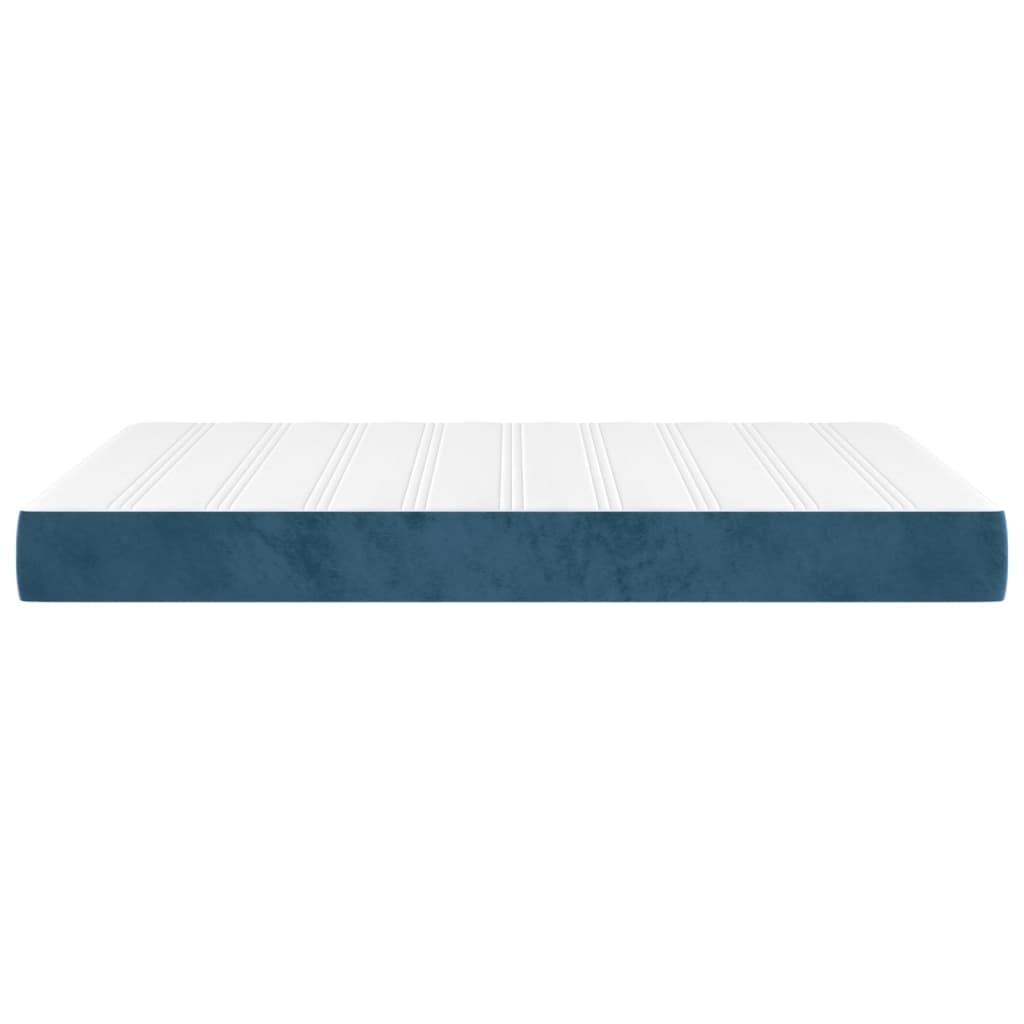 Pocketveringmatras medium 140x220x20 cm fluweel donkerblauw is nu te koop bij PeponiXL, paradijselijk wonen!