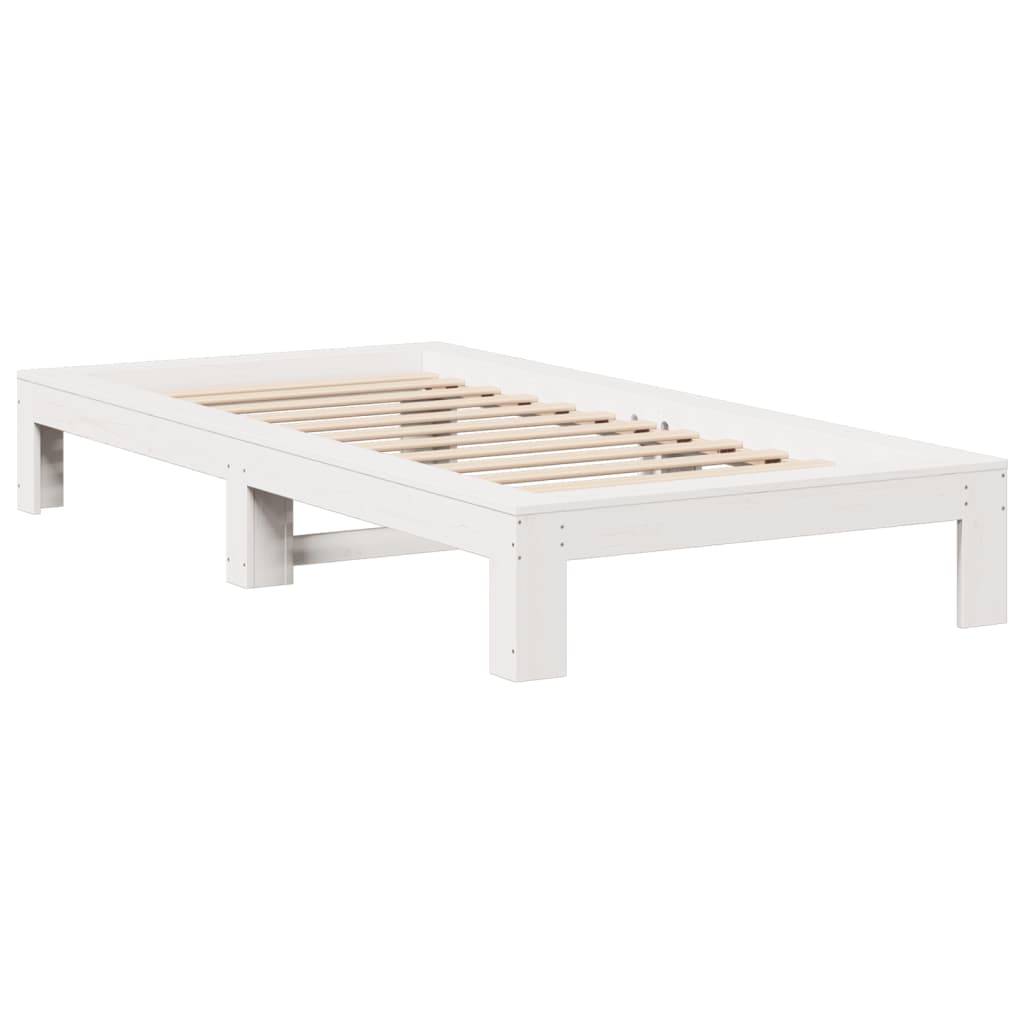 Bedframe zonder matras massief grenenhout wit 90x190 cm is nu te koop bij PeponiXL, paradijselijk wonen!