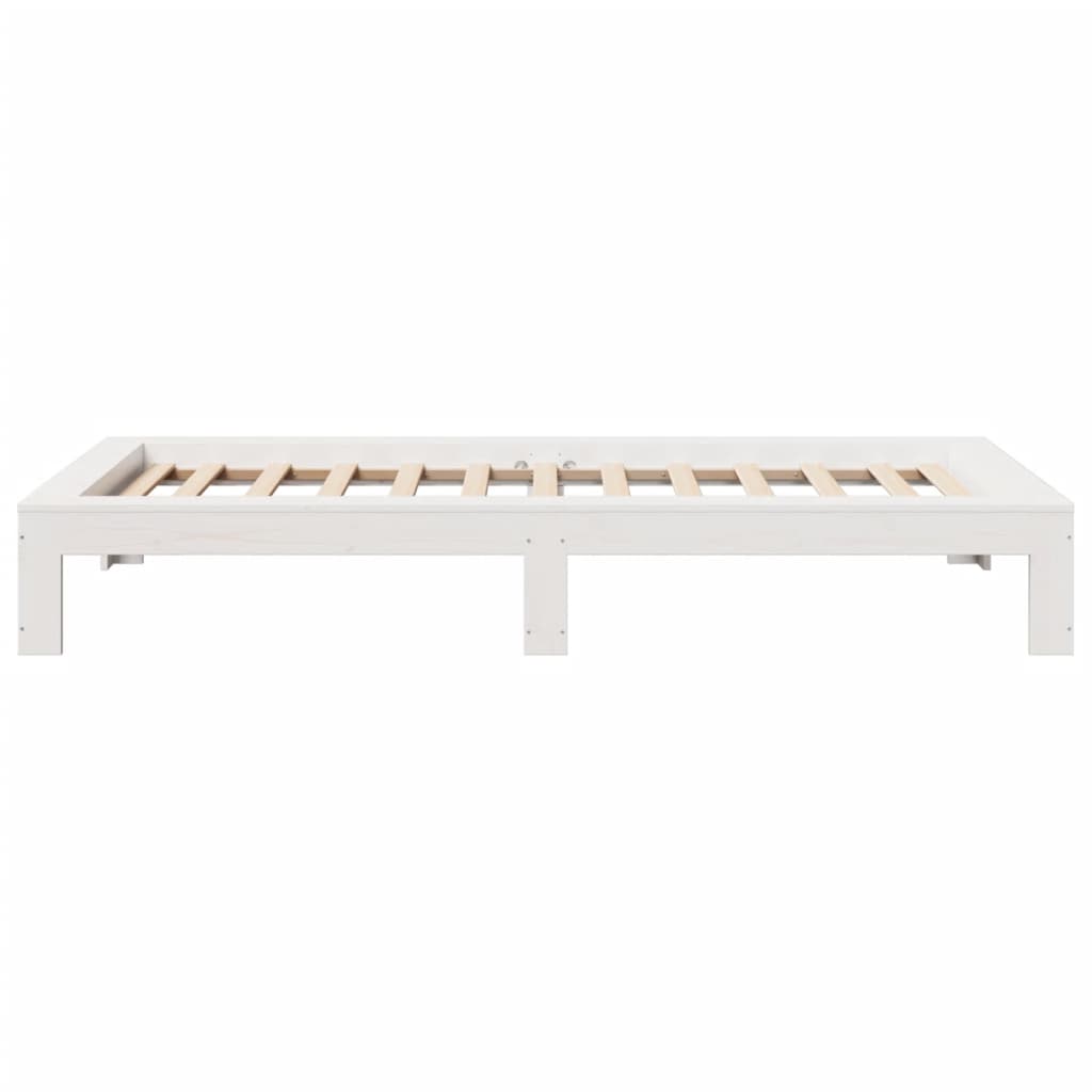 Bedframe zonder matras massief grenenhout wit 90x190 cm is nu te koop bij PeponiXL, paradijselijk wonen!