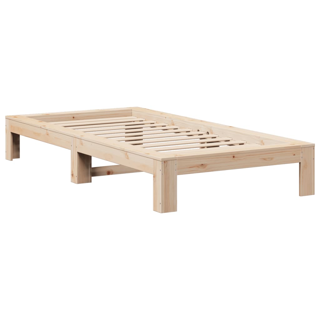 Bedframe zonder matras massief grenenhout 75x190 cm is nu te koop bij PeponiXL, paradijselijk wonen!