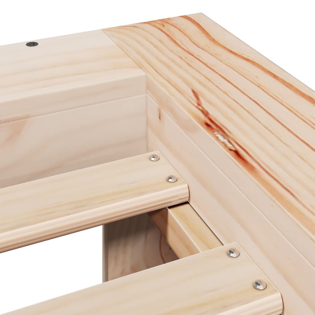 Bedframe zonder matras massief grenenhout 75x190 cm is nu te koop bij PeponiXL, paradijselijk wonen!