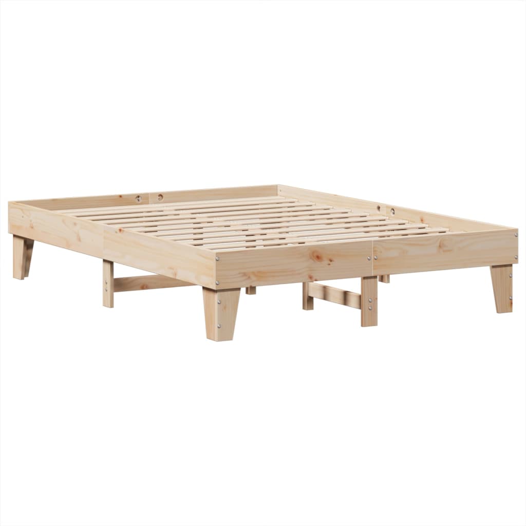 Bedframe zonder matras massief grenenhout 150x200 cm is nu te koop bij PeponiXL, paradijselijk wonen!