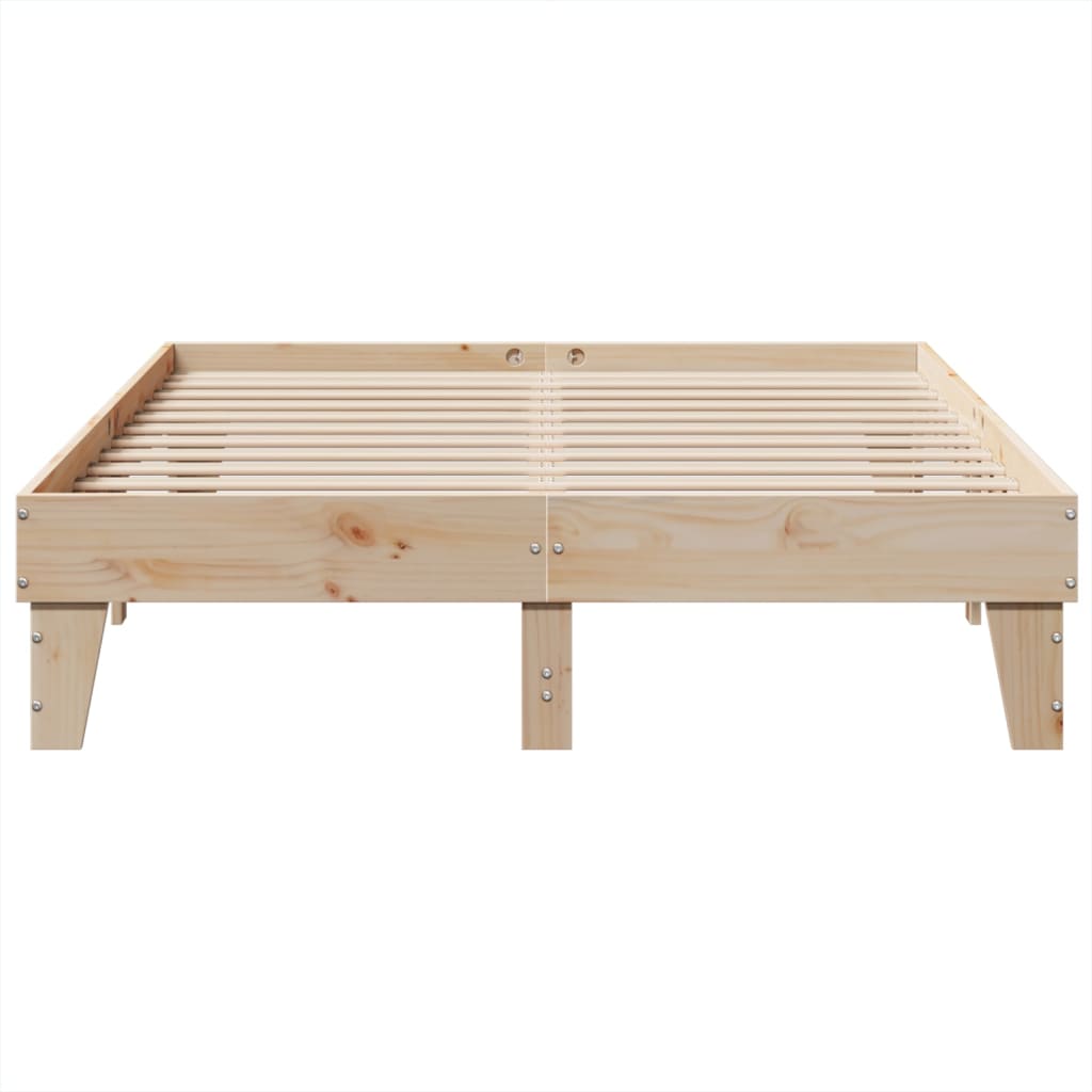 Bedframe zonder matras massief grenenhout 150x200 cm is nu te koop bij PeponiXL, paradijselijk wonen!