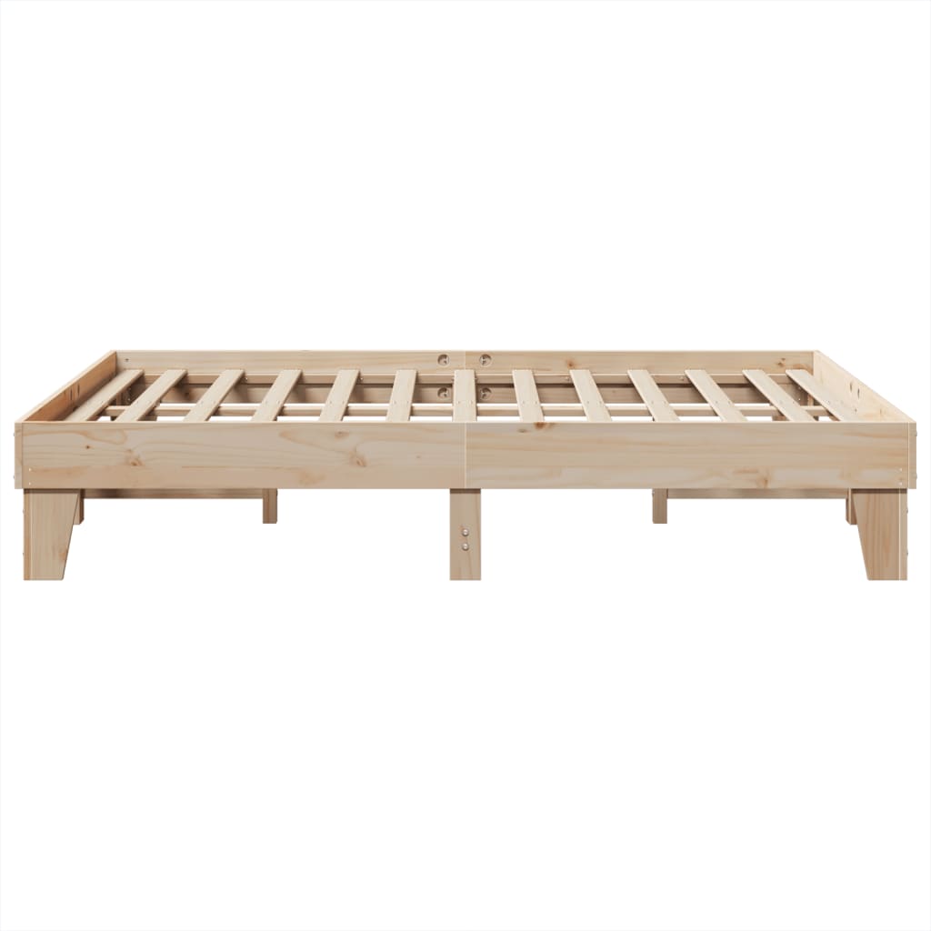 Bedframe zonder matras massief grenenhout 150x200 cm is nu te koop bij PeponiXL, paradijselijk wonen!