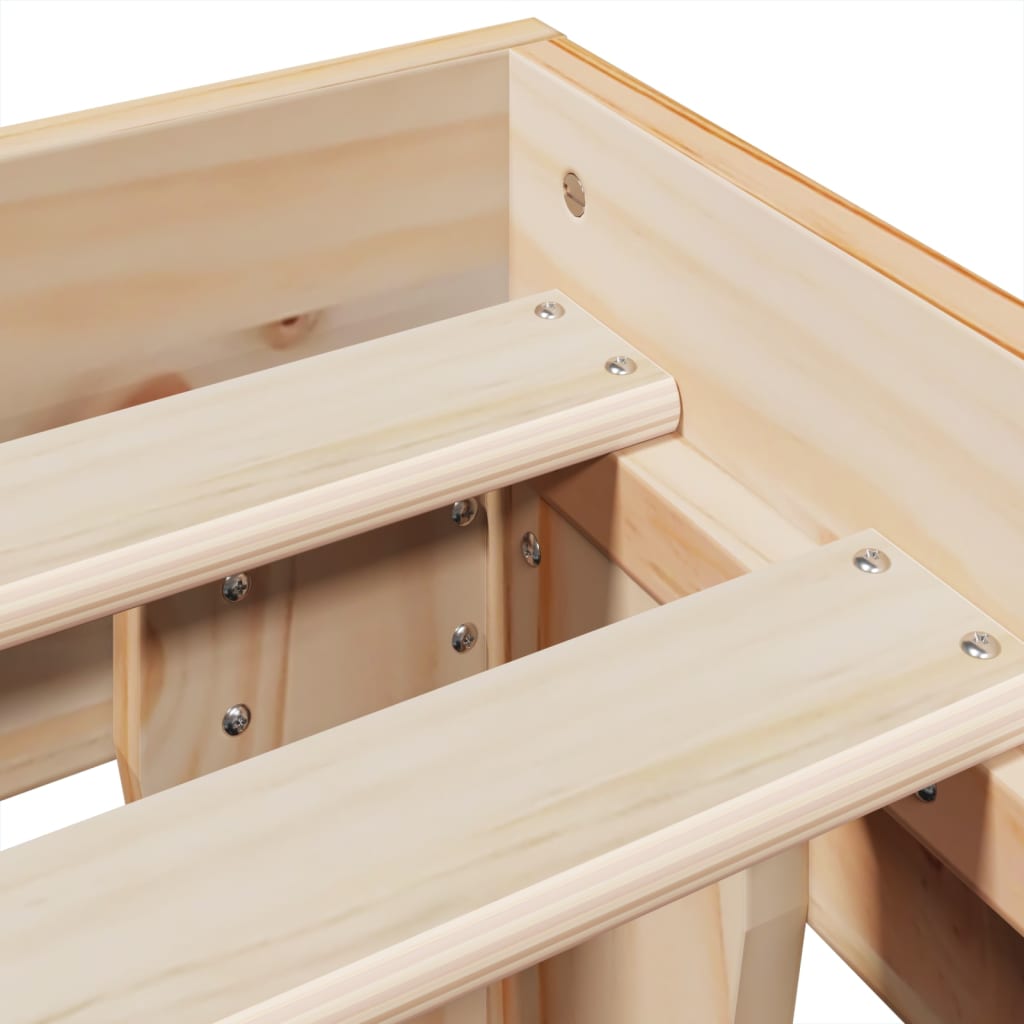Bedframe zonder matras massief grenenhout 150x200 cm is nu te koop bij PeponiXL, paradijselijk wonen!