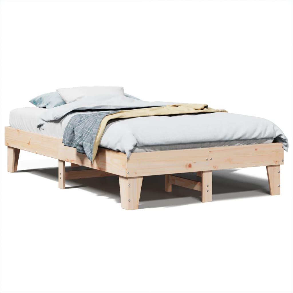 Bedframe zonder matras massief grenenhout 120x200 cm is nu te koop bij PeponiXL, paradijselijk wonen!