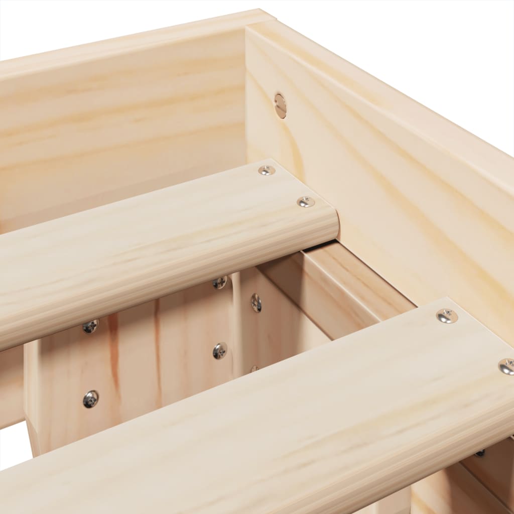 Bedframe zonder matras massief grenenhout 120x200 cm is nu te koop bij PeponiXL, paradijselijk wonen!