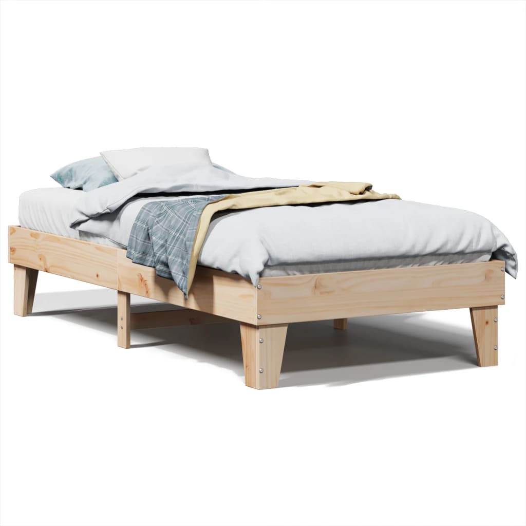 Bedframe zonder matras massief grenenhout 100x200 cm is nu te koop bij PeponiXL, paradijselijk wonen!