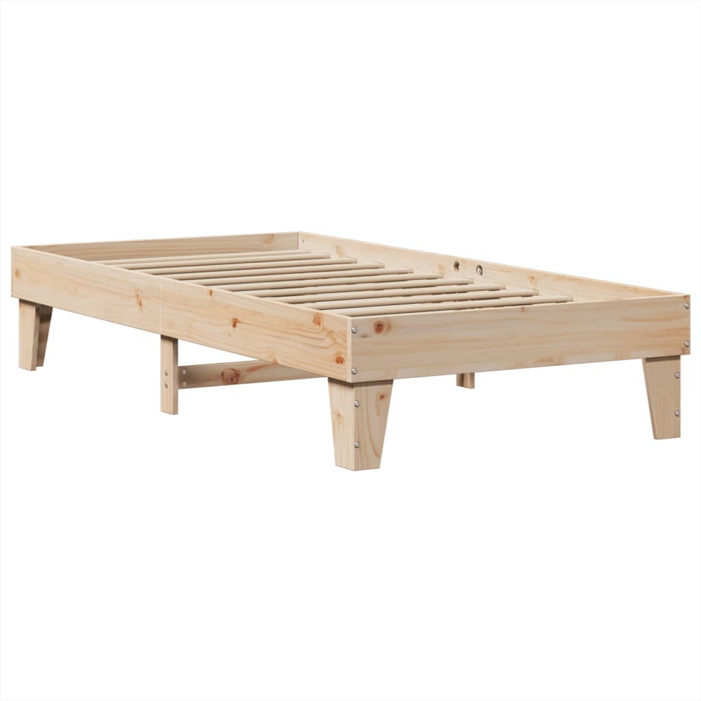 Bedframe zonder matras massief grenenhout 100x200 cm is nu te koop bij PeponiXL, paradijselijk wonen!