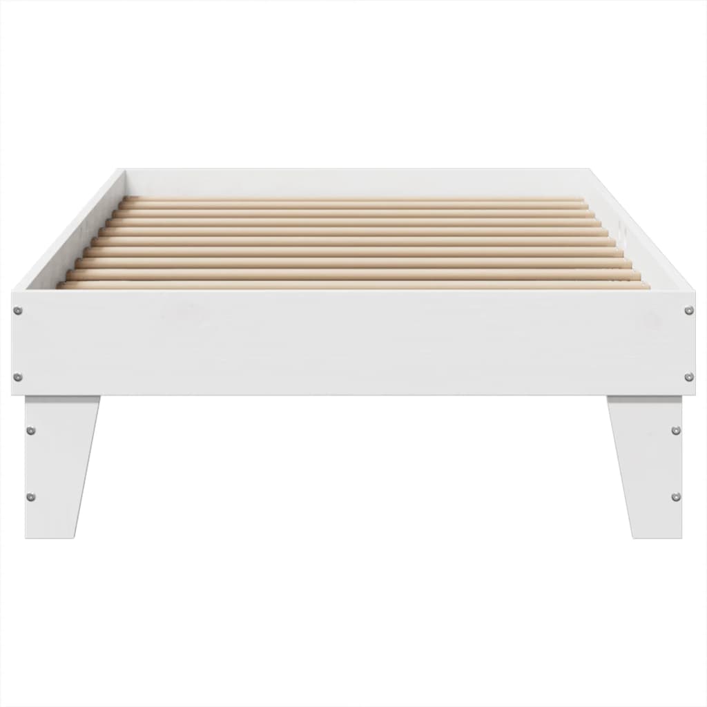 Bedframe zonder matras massief grenenhout wit 140x200 cm is nu te koop bij PeponiXL, paradijselijk wonen!