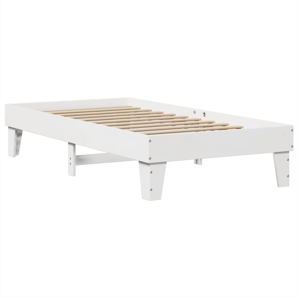 Bedframe zonder matras massief grenenhout wit 90x200 cm is nu te koop bij PeponiXL, paradijselijk wonen!
