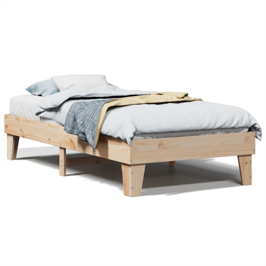 Bedframe zonder matras massief grenenhout 90x190 cm is nu te koop bij PeponiXL, paradijselijk wonen!