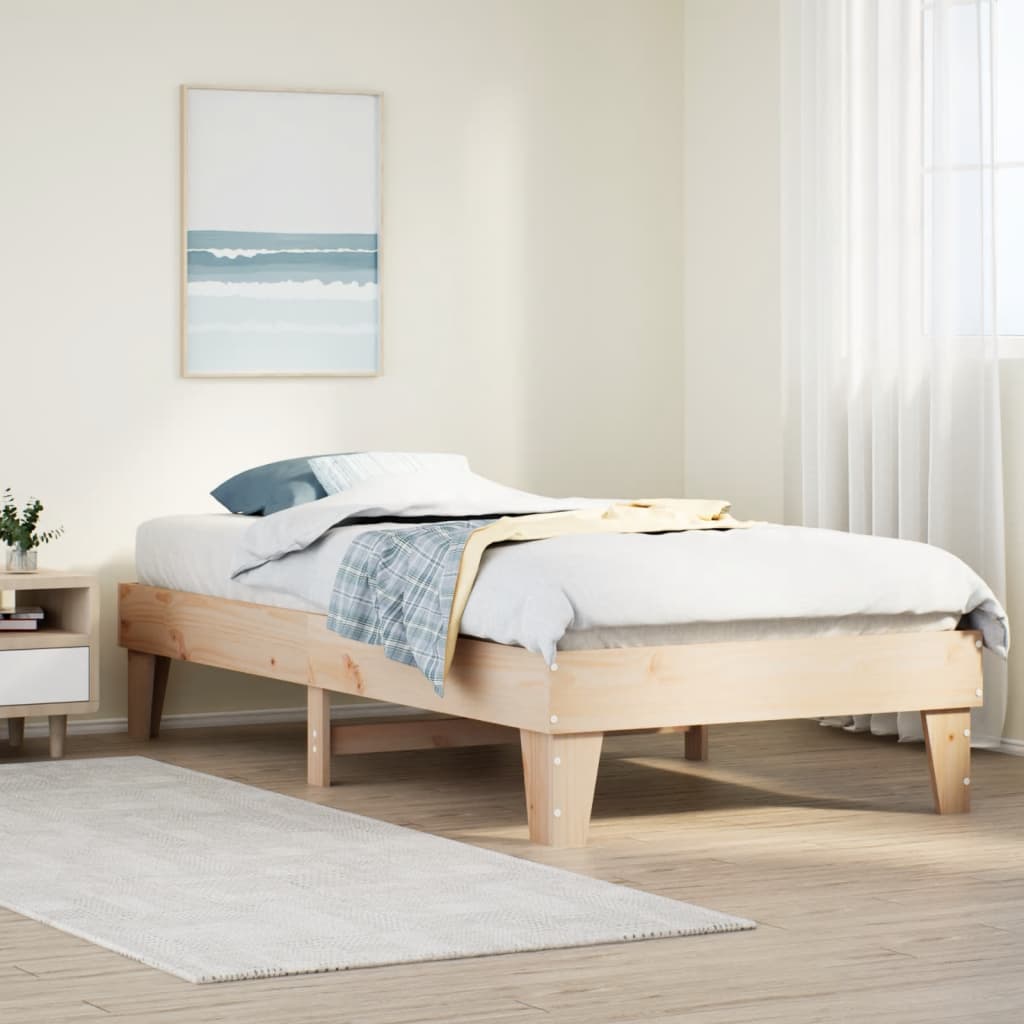 Bedframe zonder matras massief grenenhout 90x190 cm is nu te koop bij PeponiXL, paradijselijk wonen!