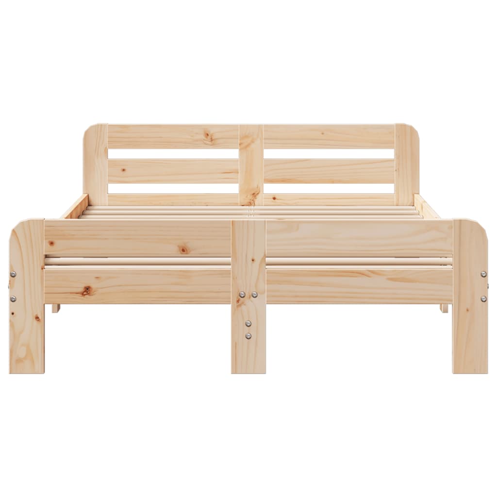 Bedframe zonder matras massief grenenhout 200x200 cm is nu te koop bij PeponiXL, paradijselijk wonen!