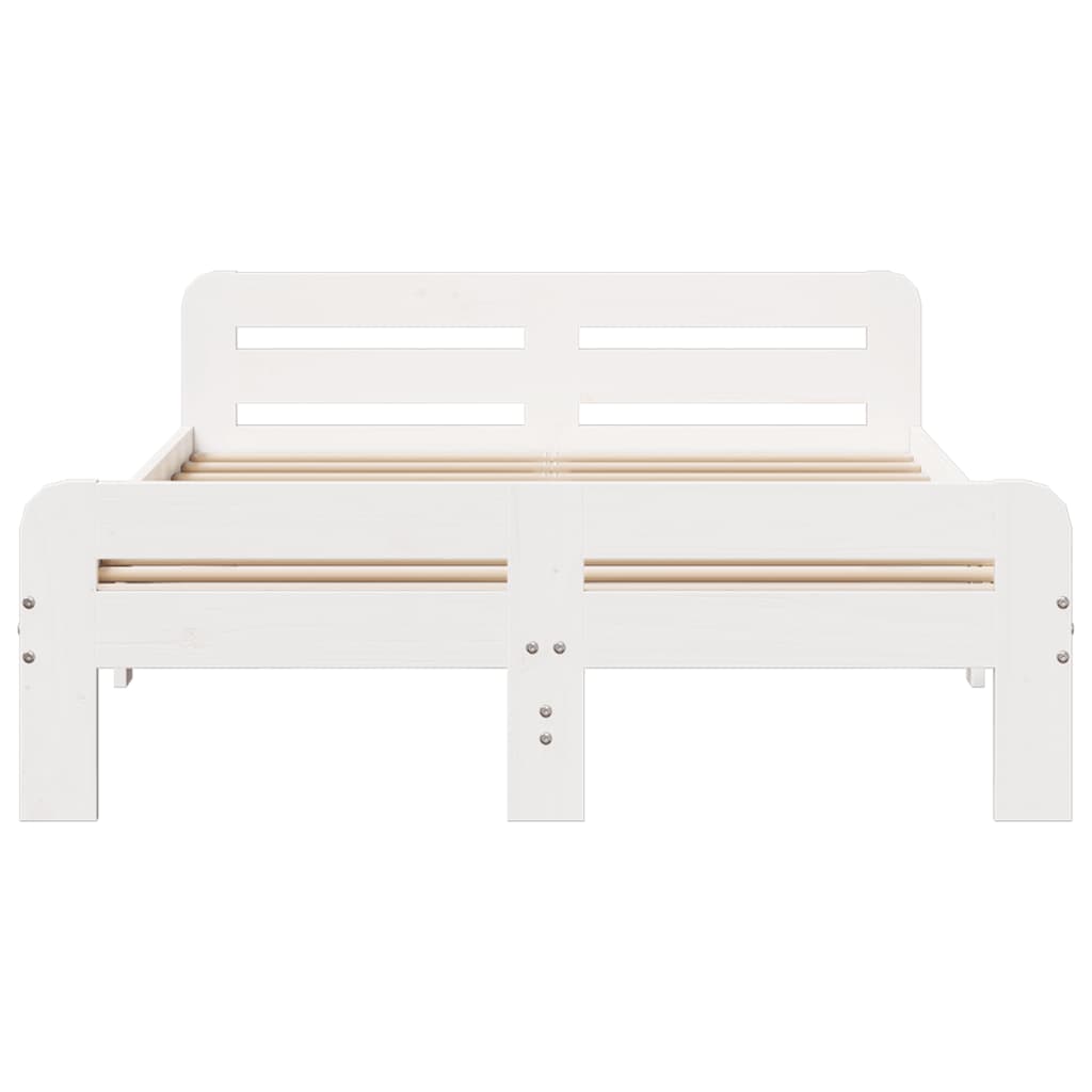Bedframe zonder matras massief grenenhout wit 180x200 cm is nu te koop bij PeponiXL, paradijselijk wonen!