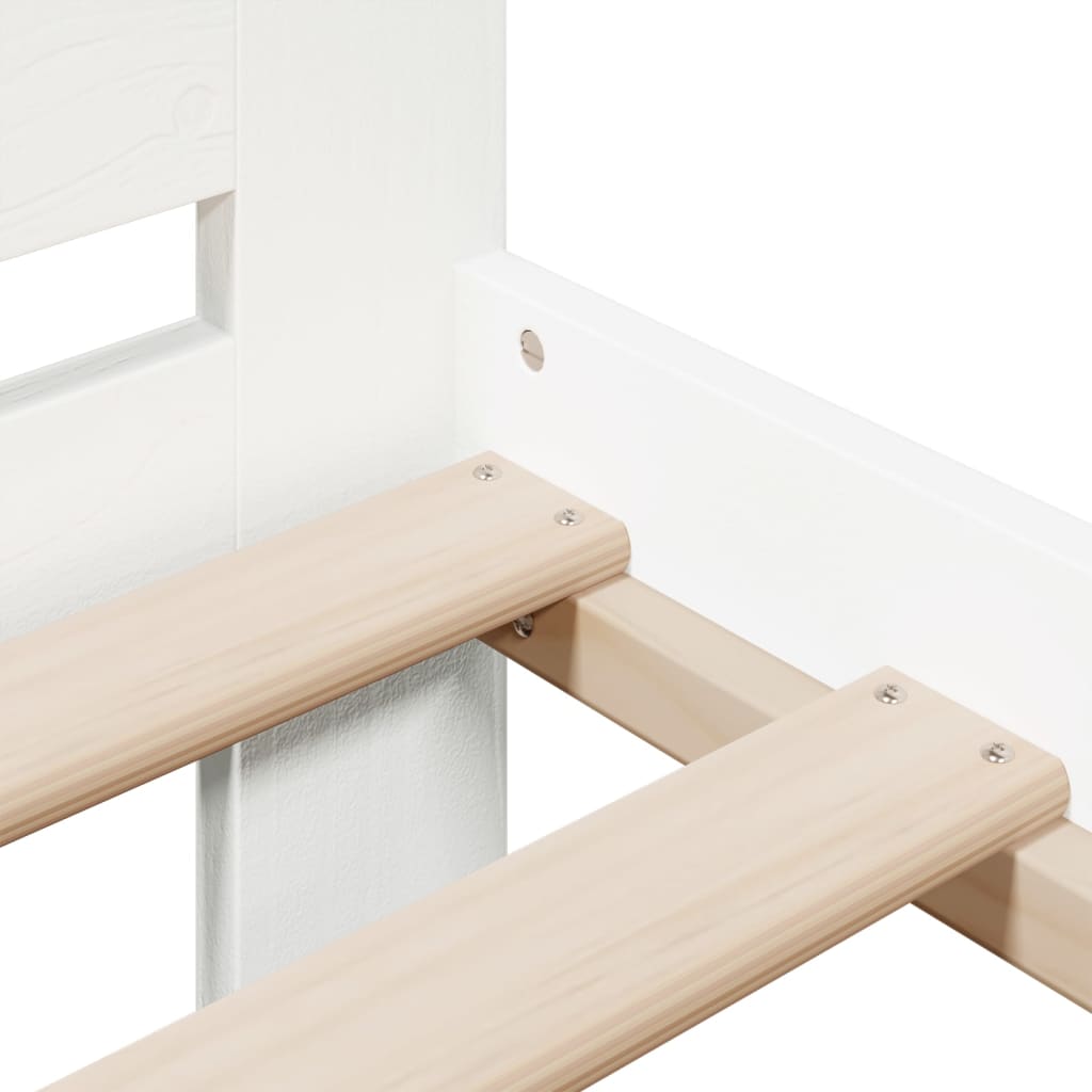 Bedframe zonder matras massief grenenhout wit 180x200 cm is nu te koop bij PeponiXL, paradijselijk wonen!